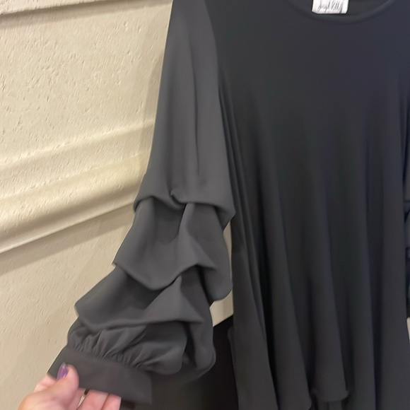 Joseph Ribkoff Black high low top. Size 12. Never worn. - Picture 2 of 4